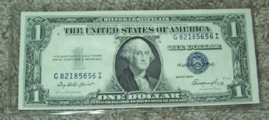 1935-E $1 Silver Certificate Uncirculated Note Currency One Dollar