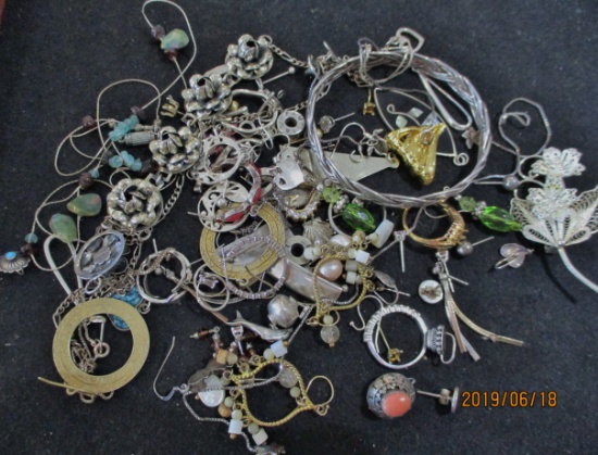 117 grams .925 Sterling Silver Scrap Jewelry 5.5 troy oz. total weight