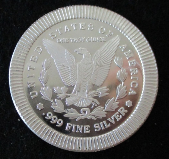 Morgan Dollar Silver Eagle 1 troy oz. .999 Fine Silver Round Stackable Bullion