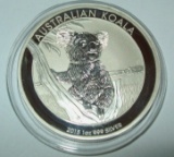 2015 Australia Koala Silver Dollar Coin 1 troy oz. .999 Fine Silver