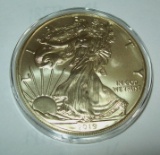 2019 American Silver Eagle Gold Gilded Silver Dollar Coin 1 troy oz. .999 Fine Silver