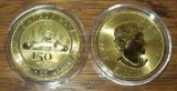 2017 Canada Voyageur 150th Anniversary $5 Coin Gold Gilded 1 troy oz. .999 Fine Silver