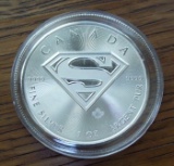2016 Canada Superman $5 Coin 1 troy Oz. .999 Fine Silver