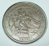 1921 Nude Lady Fighting Airplanes Morgan Hobo Dollar Fantasy Coin