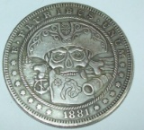 1881 Morgan Dollar Hobo Fantasy Coin Pirate