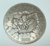 1893-S Morgan Hobo Dollar Fantasy Coin Spiderman