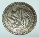 1879 Morgan Hobo Dollar Fantasy Coin Rhino