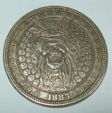 1883 Morgan Hobo Dollar Fantasy Coin Chief Thousand Skulls