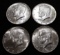 Lot of 4 1966 40% Silver BU Kennedy Half Dollars