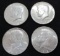 Lot of 4 1968-D 40% Silver BU Kennedy Half Dollars