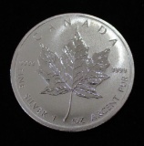 2012 Canada Maple Leaf $5 1 troy Oz. .999 Fine Silver Coin