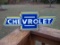 Porcelain Chevrolet Chevy Bow Tie 20 Inch Sign Station Dealer Sign