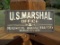 Cast Iron U.S. Marshal Office Deadwod Dakota Territory March 27 1861 Sign Plaque Old West Sign