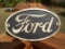 Thick Heavy Cast Iron Oval Ford Motor Company Logo Sign Plaque