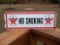 Porcelain Texaco No Smoking Sign Gas Pump Plate Station Sign