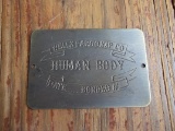 Brass Wells Fargo Express Co Human Body Toe Tag Date Bonded Old West