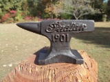 Indian Motorcycles 1901 Mini Iron Advertising Anvil Salesman Sample Paperweight Heavy