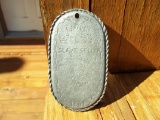 WW Wilber Slave Seller Auctioneer Charleston South Carolina Tag Slave Tag