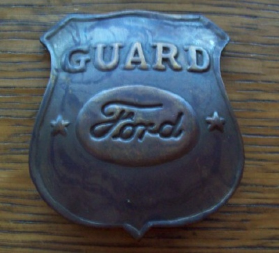 Ford Motor Co. Guard Brass Badge