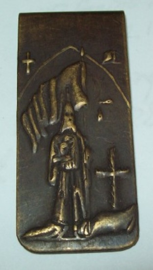 Daniel Low & Co KKK Money Clip Salem Mass. Ku Klux Klan