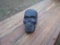 Heavy Cast Iron Skull Head Desk Paperweight Decor