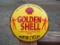 Porcelain Golden Shell Lubricating Oil For Motorcycles Sign Pump Plate Shell Co Of Aust LTD