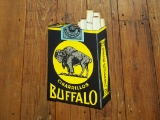 Buffalo Cigarrillos Cardboard Die Cut Advertising Sign