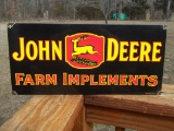 Large Heavy Porcelain John Deere Farm Implements Sign Ag Dealer Farm Sign Veribrite Signs Chicago
