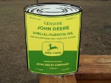 Porcelain Genuine John Deere Special Purpose Oil Sign Ag Dealer Sign Transmission & Hydraulic System