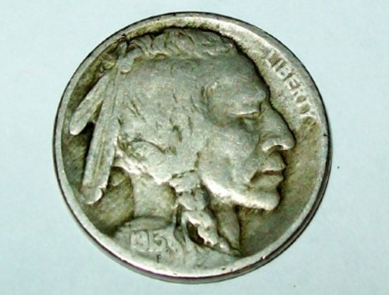 1913 Type 2 Buffalo Nickel Full Date Coin
