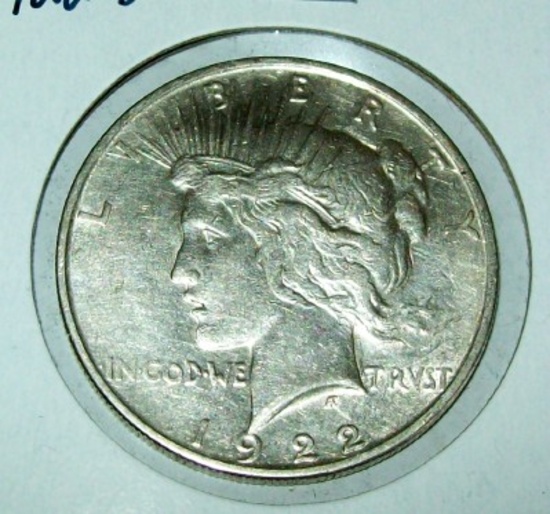 1922-D Peace Silver Dollar Coin