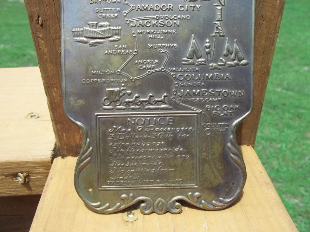 Wells Fargo Stagecoach Routes Maps Stagecoach Express Routes Map Thin Stamped Brass Wells Fargo Companys Sign Plaque Door Push Plate Online Auctions Proxibid