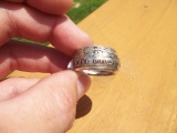 Size 9 Morgan Dollar Fantasy Ring Coin Ring