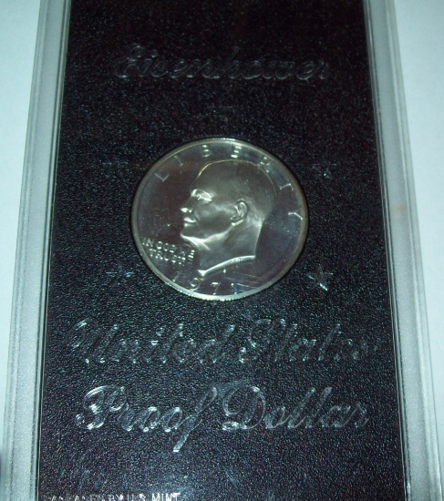 1971-S 40% Silver Eisenhower Dollar in Government Packaging Ike