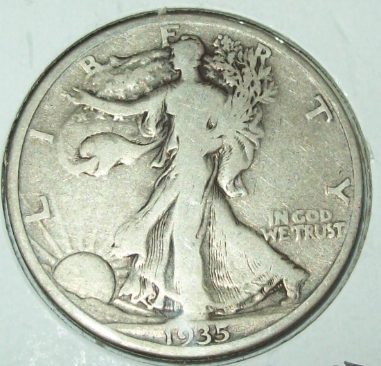 1935-S Walking Liberty Half Dollar Silver Coin