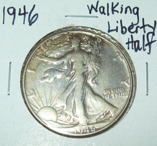1946 Walking Liberty Half Dollar Silver Coin