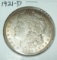 1921-D Morgan Silver Dollar Coin AU Nice