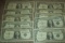 Lot of 10 $1 Silver Certificates One Dollar