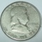 1950-D Franklin Half Dollar 90% Silver Coin