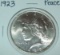 1923 BU Uncirculated Peace Silver Dollar