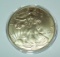 2001 American Silver Eagle 1 troy oz. .999 Fine Silver Dollar Coin 24K Gold Gilded