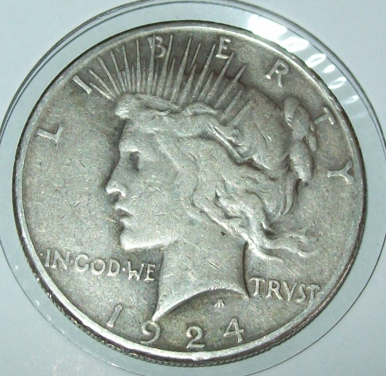 1924-S Peace Silver Dollar Coin