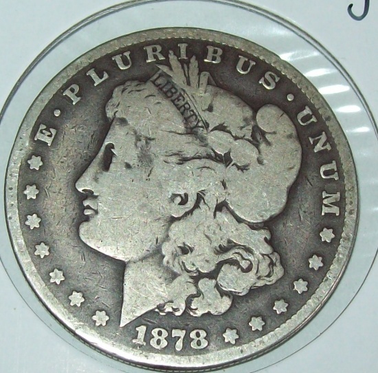 1878-S Morgan Silver Dollar Coin 1st Year San Francisco Mint