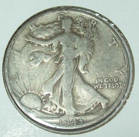 1943-S Walking Liberty Half Dollar 90% Silver Coin