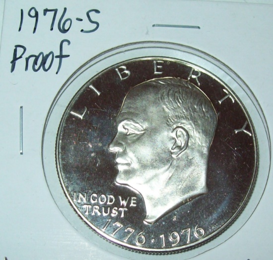 1976-S proof  40% Silver Eisenhower Dollar IKE Coin