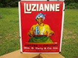 Porcelain Sign Luzianne Coffee And Chicory New Orleans And Baltimore Aunt Jemima Black Americana