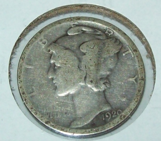 1920 Mercury Dime Silver Coin