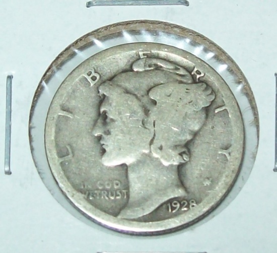 1928 Mercury Dime Silver Coin