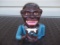 Cast Iron Black Americana Jolly Boy Mechanical Bank JE Stevens Pat 455.1896 On Bottom