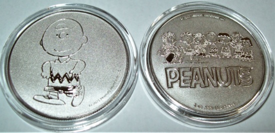 2021 Peanuts® Charlie Brown 1 oz. .999 Fine Silver Round Limited Series